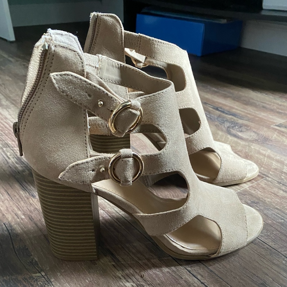 Beige High Heel Women’s Shoes
